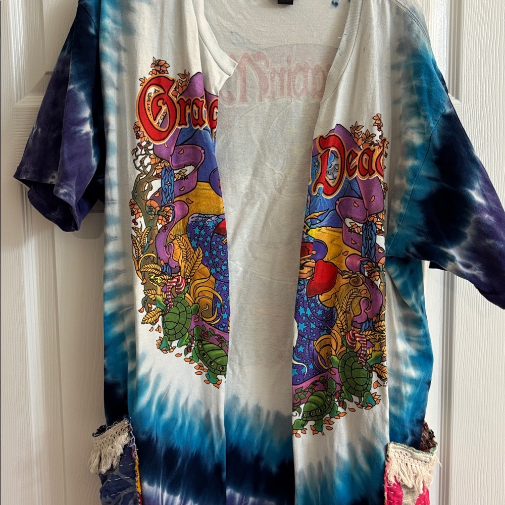 Gildan Multicolor Tie-Dye & Patchwork Tunic - image 2